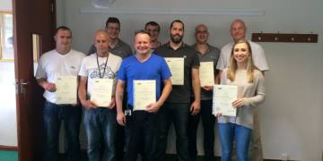 Treatt workers celebrate Level 2 NVQ success