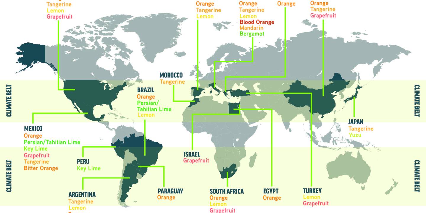 citrus growing regions map 2022